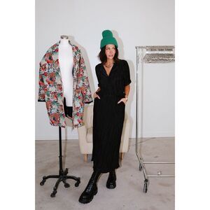 Dressed in LaLa Cest la Vie Plisse Skirt Set in Black